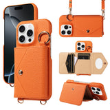 Crossbody Leather Wallet Phone Case for iPhone