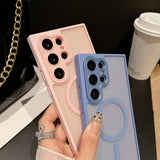Soft Touch Matte Magnetic Case for Samsung
