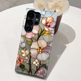 Glass Flower Film Phone Case for Samsung