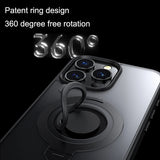 360° Rotation Magnetic Stand Silicone Ring Phone Case For iPhone