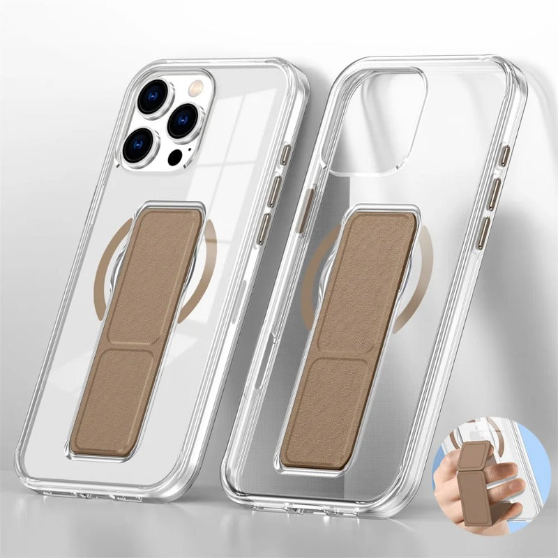 Luxury Folding Wristband Stand Magnetic Phone Case For iPhone