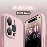 Original Liquid Soft Silicone Phone Case For iPhone