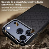 Minimalist Magic Cube Texture Leather Shockproof Case for iPhone