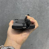 Wrist Strap Ultra Slim Frameless Matte Clear Magnetic Case For iPhone