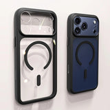 Clear Full-Coverage Magnetic Phone Case for iPhone