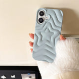 3D Luxury Matte Star Phone Case For iPhone