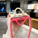 Crossbody Lanyard Strap Phone Case For iPhone