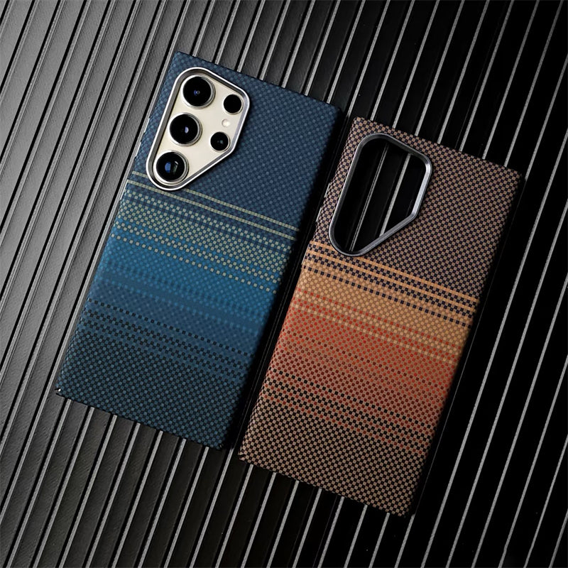 Carbon Fiber Texture Magnetic Case For Samsung