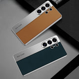 High-End Business Style Spliced Leather Phone Case for Samsung