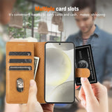 Business Leather Flip Card Wallet Case for Samsung