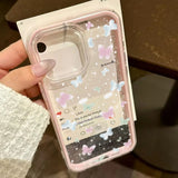 Candy Color Transparent Flower Soft Case For iPhone