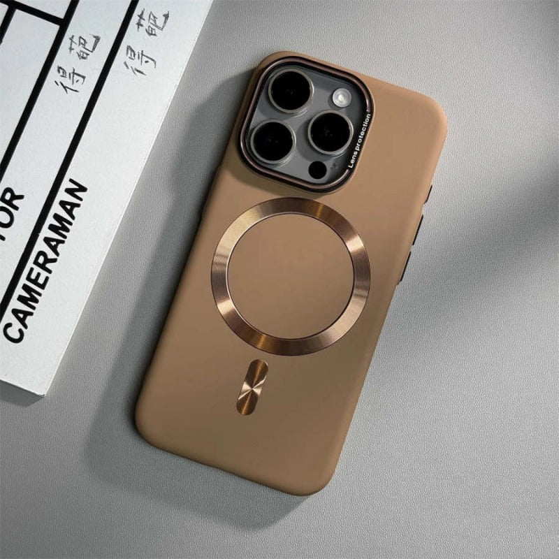 Luxury Solid Color Matte Magnetic Case For iPhone