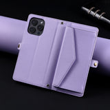 Leather Long Lanyard Wallet Flip Case for Samsung