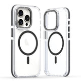 Two-Tone Transparent Magnetic Shockproof Phone Case for IPhone