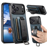 Card Holder Wrist Strap Case For iPhone