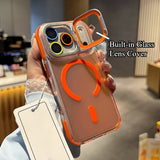 Laser Gradient Magnetic Case with Lens Kickstand for iPhone