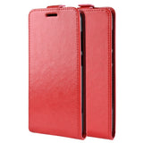 Vintage Wax Leather Top & Bottom Flip Case for iPhone