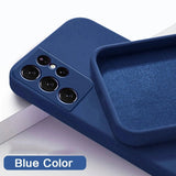 Original Square Liquid Silicone Case For Samsung