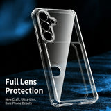 Transparent Side-Mounted Card Slot Protective Phone Case for Samsung