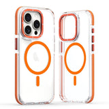 Two-Tone Transparent Magnetic Shockproof Phone Case for IPhone