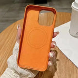 Luxury Leather Magnetic Soft Phone Case for iPhone