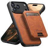 Magnetic Card Holder Leather Case for iPhone