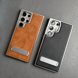 Business Plating Leather Case for Samsung