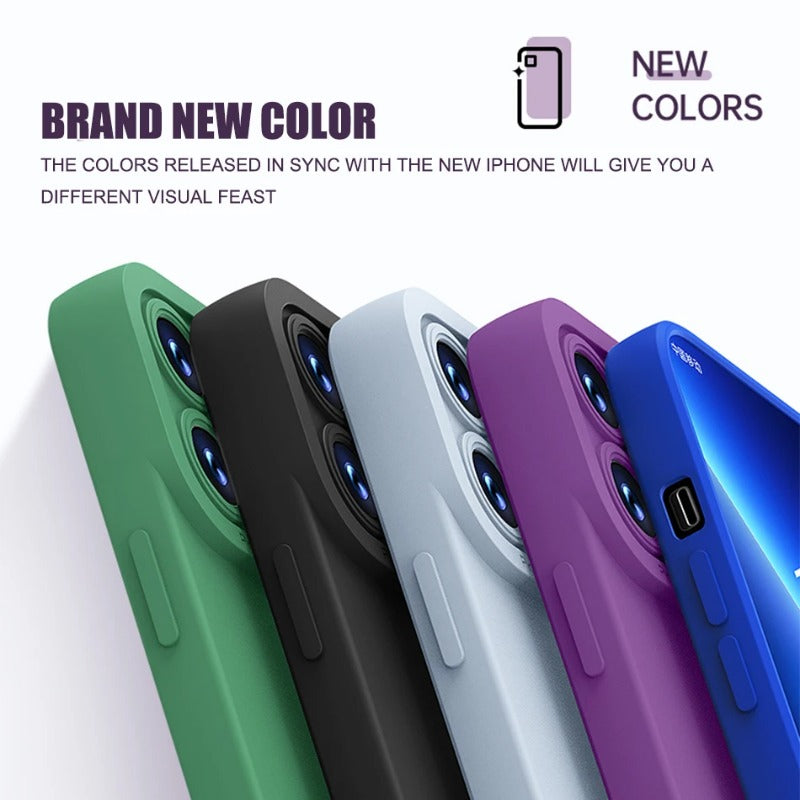 Liquid Silicone Shockproof Case For iPhone