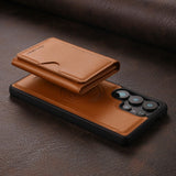 Magnetic Detachable Leather Wallet Case for Samsung