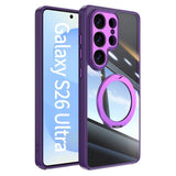 Magnetic Bracket Clear Shockproof Phone Case For Samsung