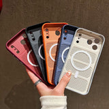 Heat-Dissipating Frosted Magnetic Shockproof Case for iPhone
