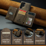 Leather Magnetic Card Holder Wallet Case for Samsung