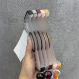 Wrist Strap Ultra Slim Frameless Matte Clear Magnetic Case For iPhone