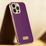 Premium Genuine Leather Shockproof Case for iPhone