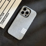 Vintage Linen Fabric Magnetic Shockproof Case for iPhone