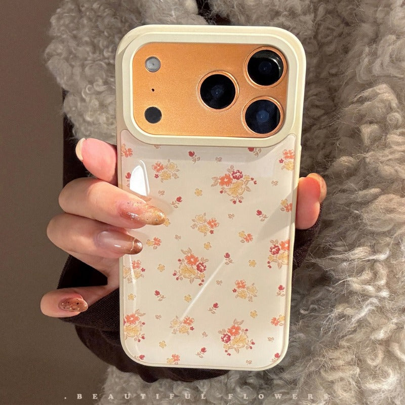 Epoxy Orange Floral Phone Case for IPhone