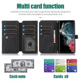Leather Crossbody Card Slot Wallet Case for Samsung