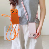 Simple Adjustable Lanyard Four-Corner Drop Protective Case For Iphone