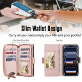 Fashion Rhombus Leather Multi-Function Wallet Case for iPhone