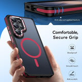 Magnetic Matte Soft‑Touch Shockproof Case for Samsung