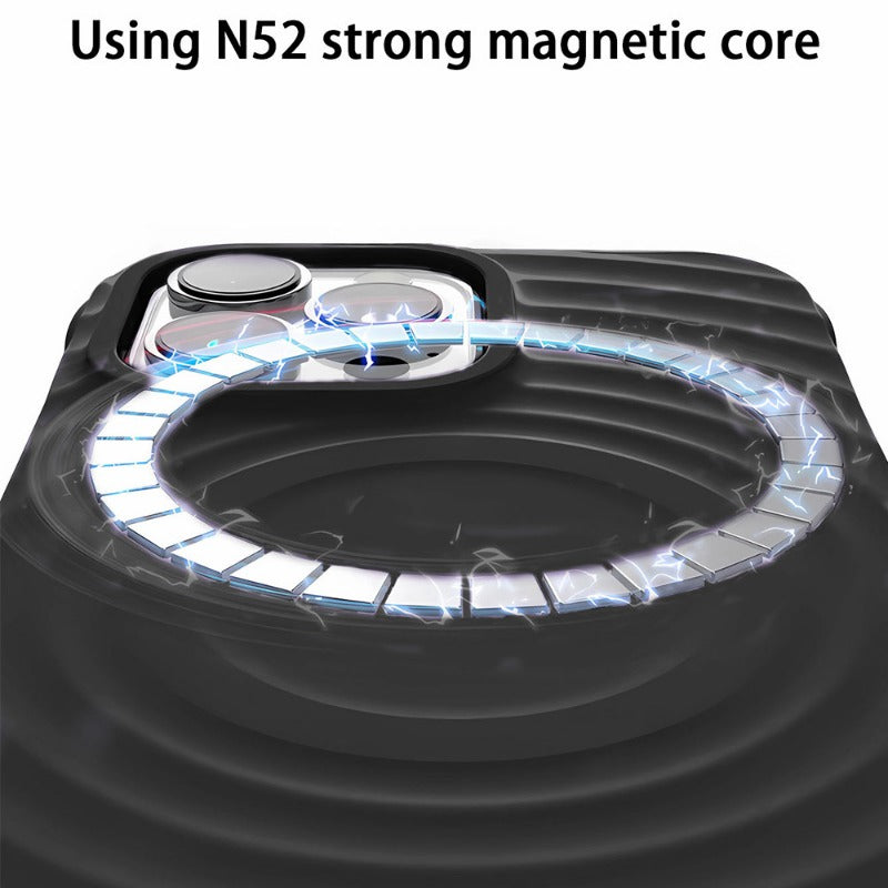 Liquid Silicone Wireless Magnetic Charging Cover for iPhone