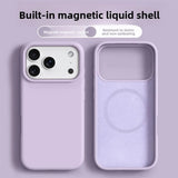 Liquid Silicone Magnetic Soft Phone Case for iPhone