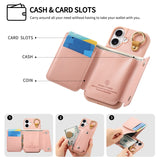 Stylish Hook Design Card Wallet Case for iPhone