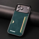 Vintage Leather Wallet Case With Card Holder for iPhone