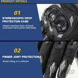 Summer Breathable Non-slip Wear-resistant Full Finger Motorcycle Gloves