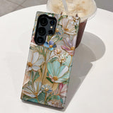 Glass Flower Film Phone Case for Samsung