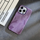 Premium Camouflage Leather Magnetic Shockproof Case for iPhone