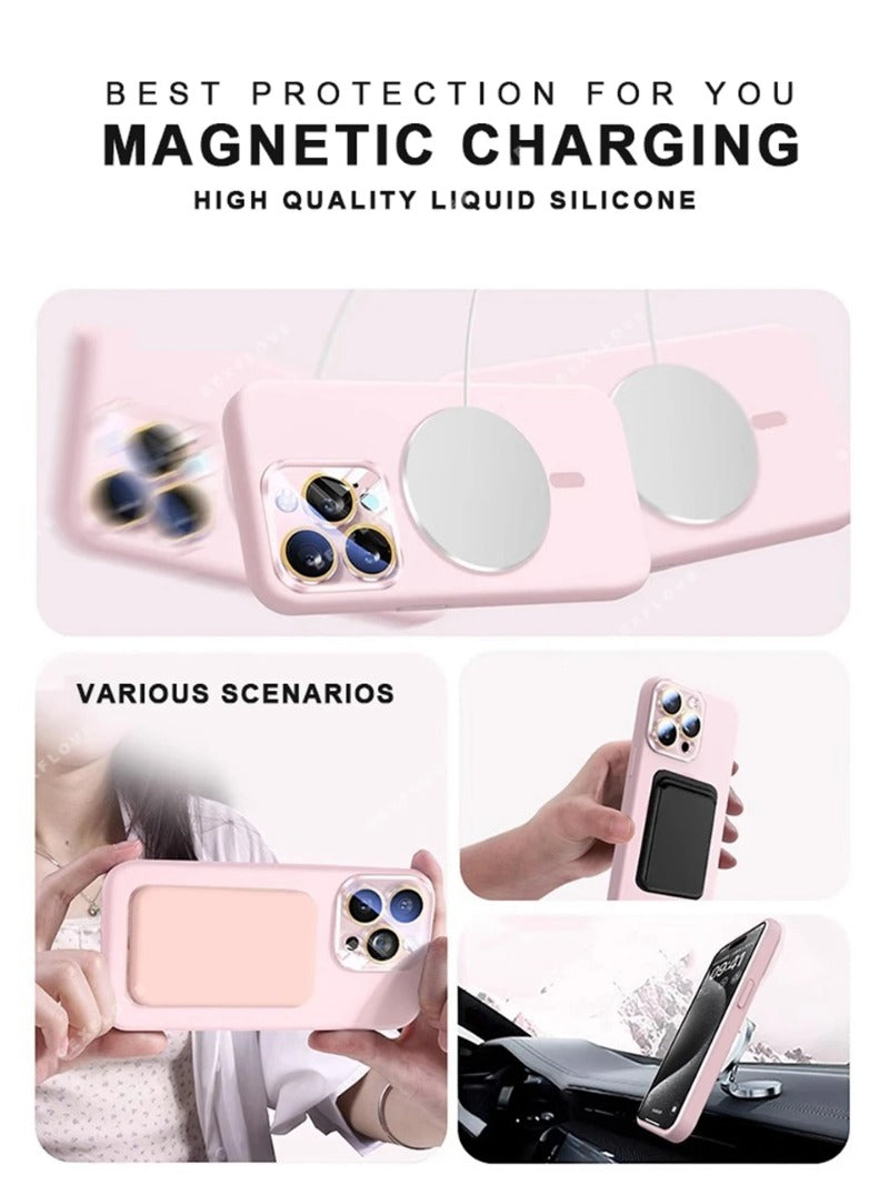 Liquid Silicone Lanyard Magnetic Phone Case For iPhone