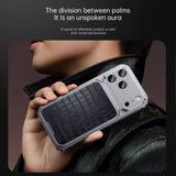 Crocodile Texture Metal Magnetic Shockproof Case for iPhone