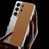 High-End Business Style Spliced Leather Phone Case for Samsung